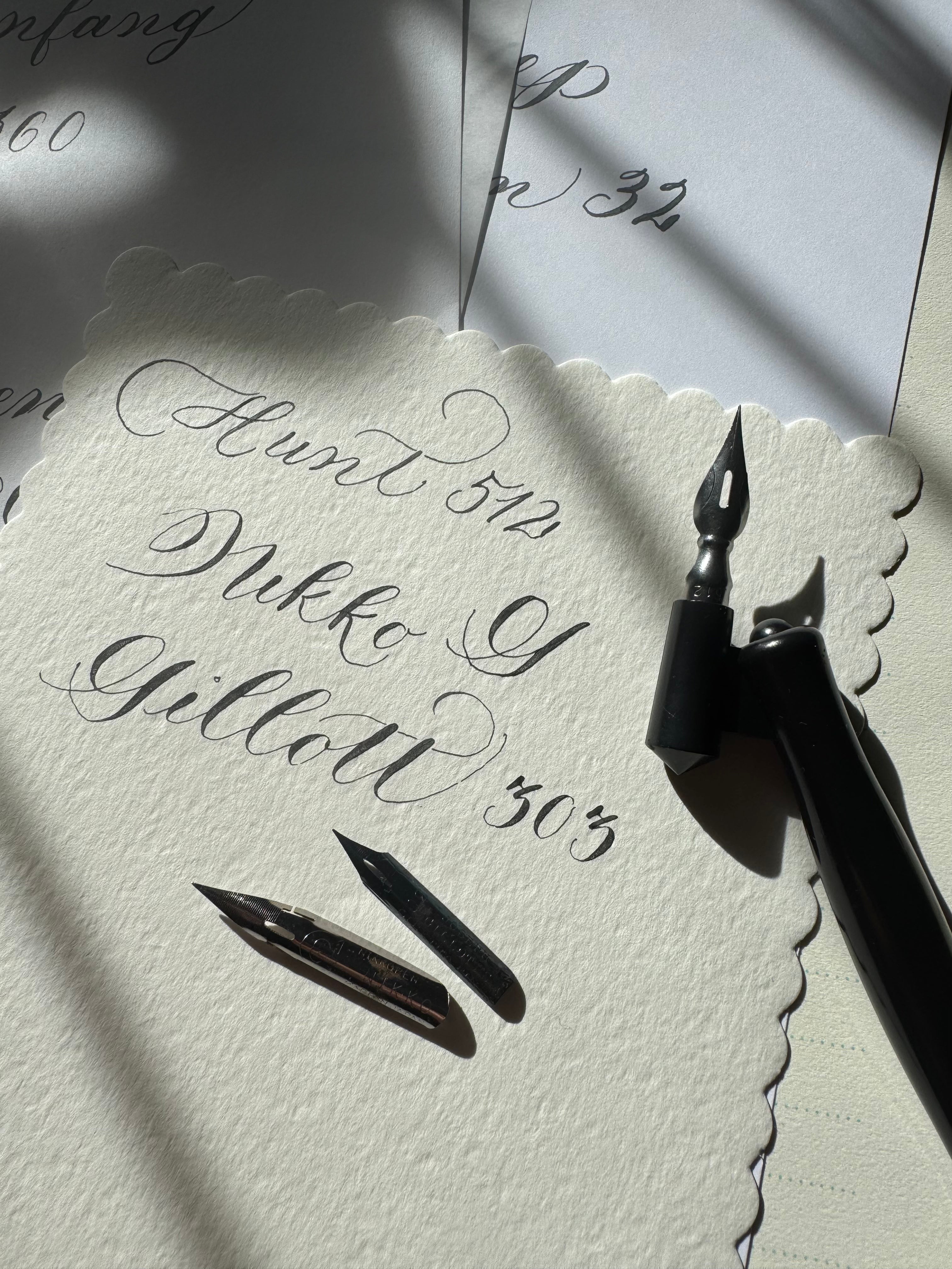 Private Lesson in Beginner Modern Calligraphy - Learn Modern Calligraphy 1:1