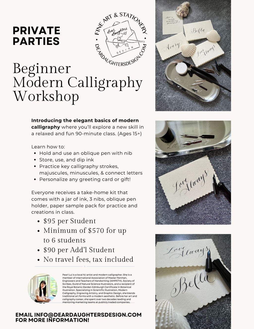 Private Parties & Private Workshops