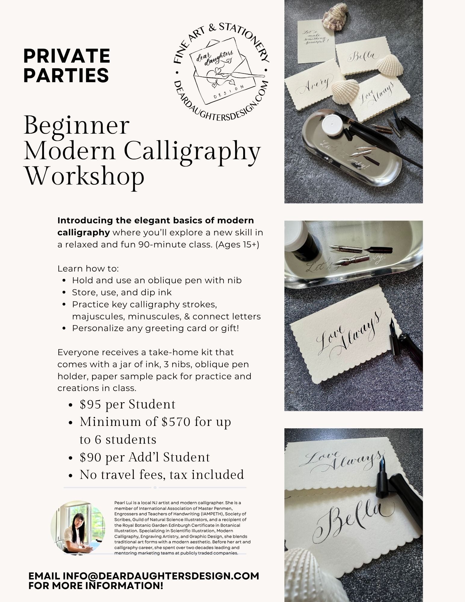 Private Parties & Private Workshops