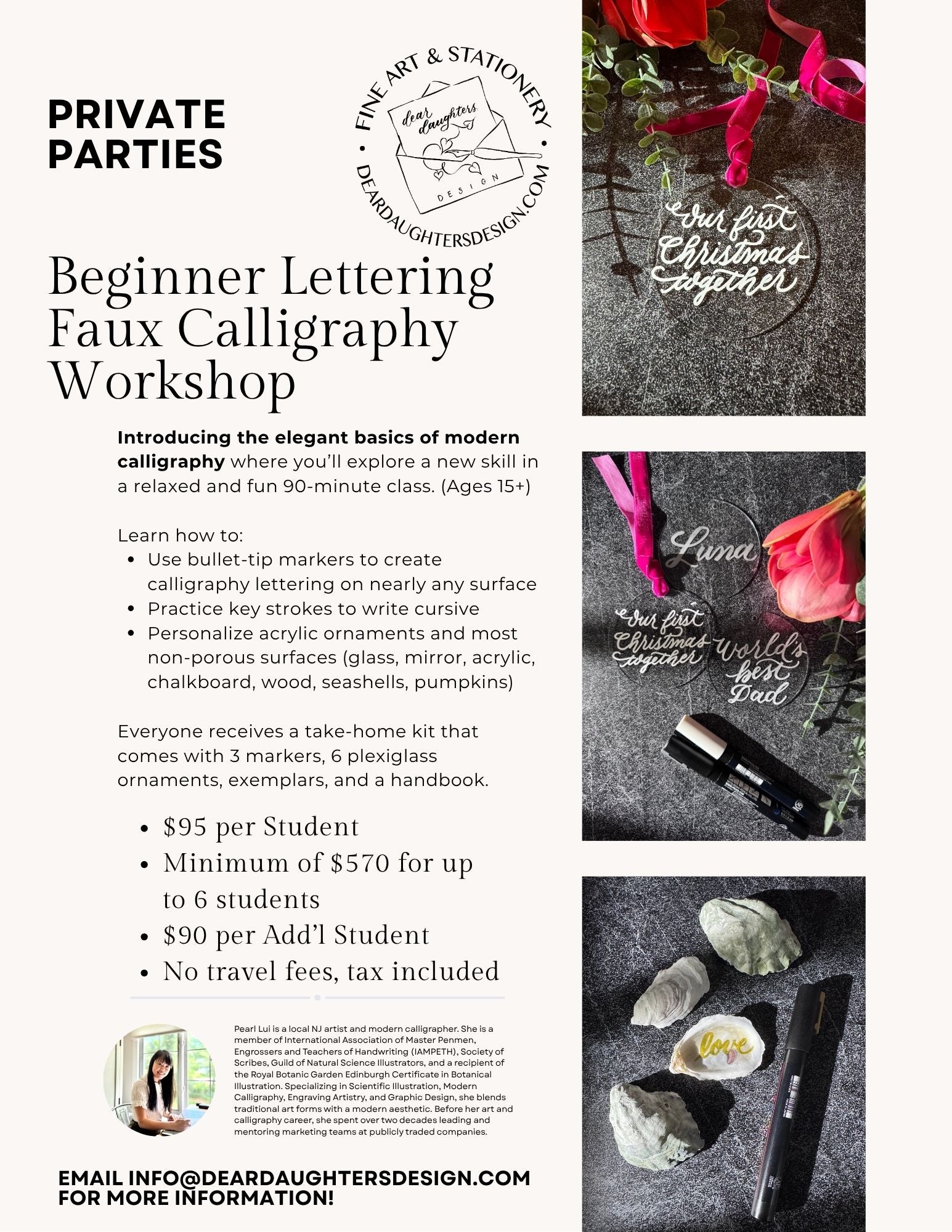 Private Parties & Private Workshops