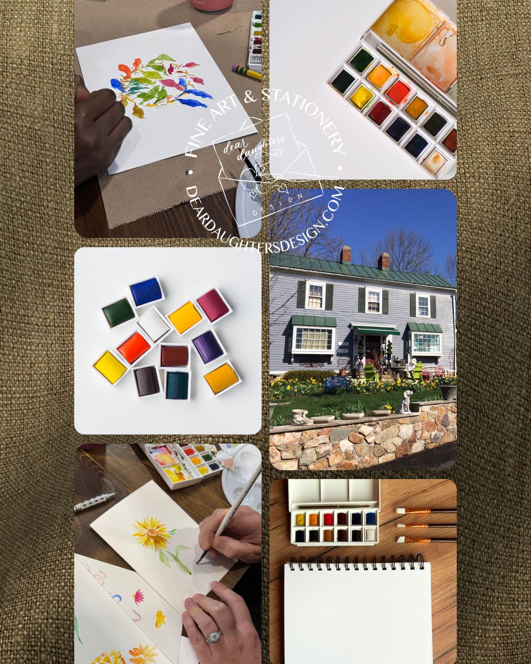 Garden Cottage - Wednesday, February 11, 2026, 11am-12:30pm, Morristown, NJ - Learn Watercolor Florals & Heartfelt Greetings Workshop