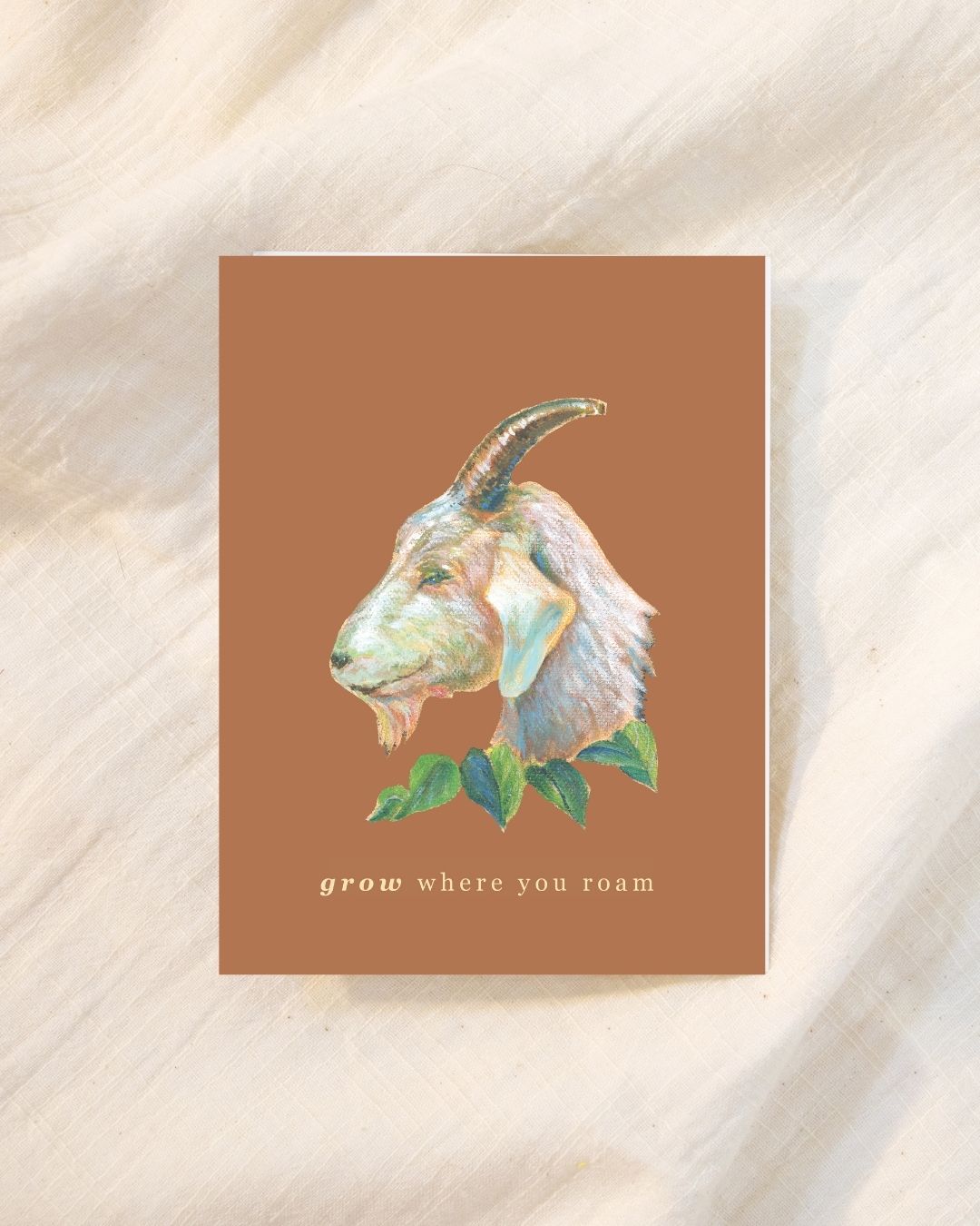 Encouraging Goat Greeting Card for Goat & Animal Lovers