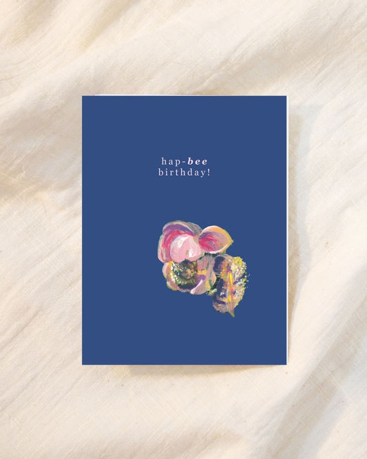 Funny Birthday Greeting Card for Bumblebee Lovers