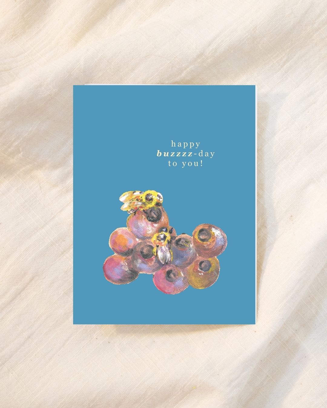 Funny Birthday Greeting Card for Bumblebee Lovers - Happy Buzzzz-day!