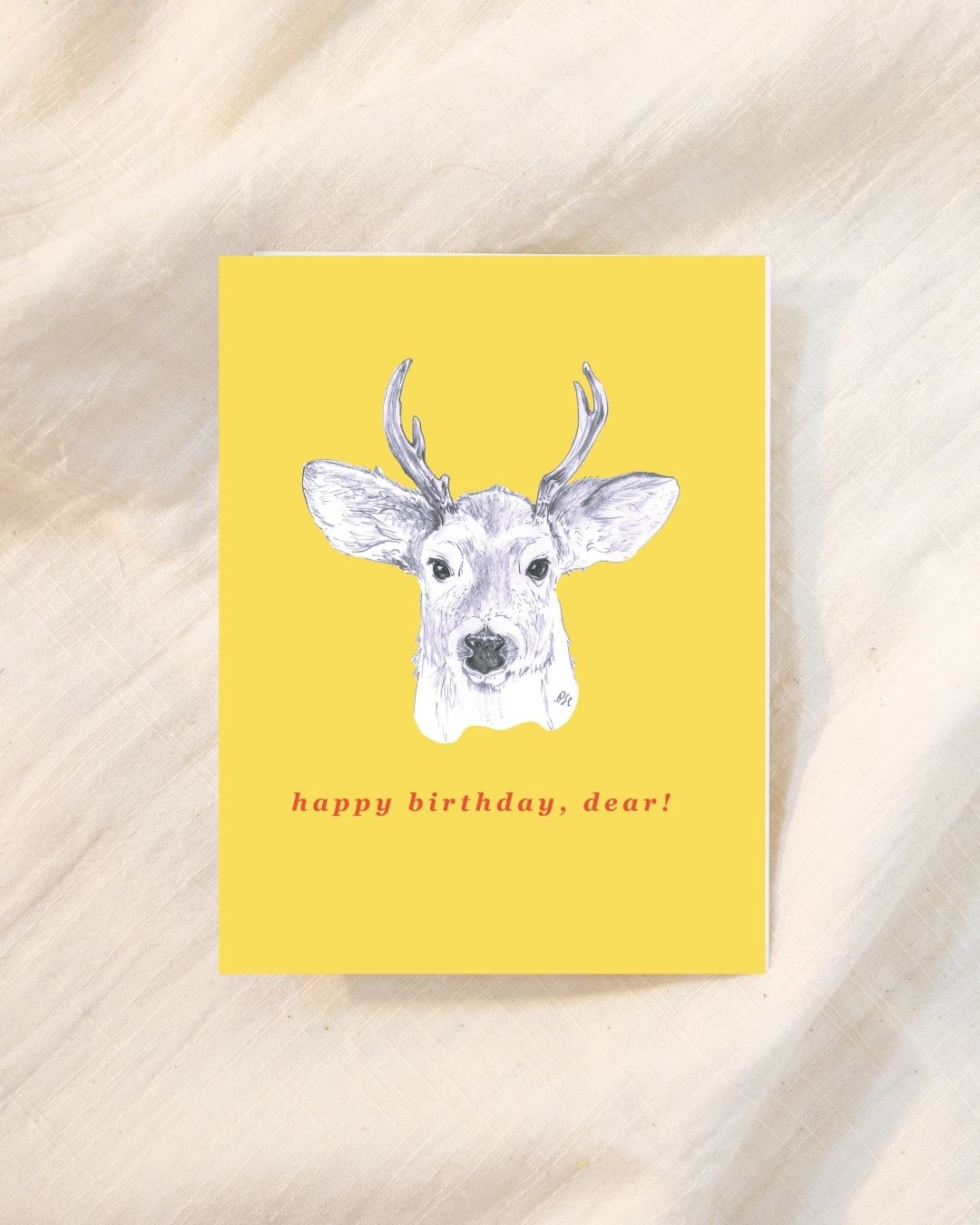 Whimsical & Cute Nature Lovers' Birthday Greeting Card - Happy Birthday, Dear!