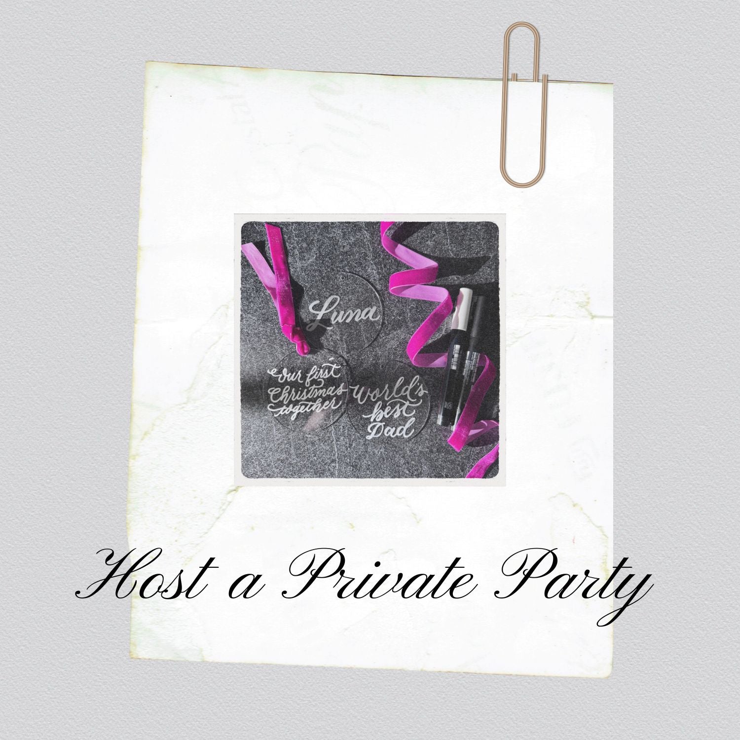 Private Parties & Private Workshops