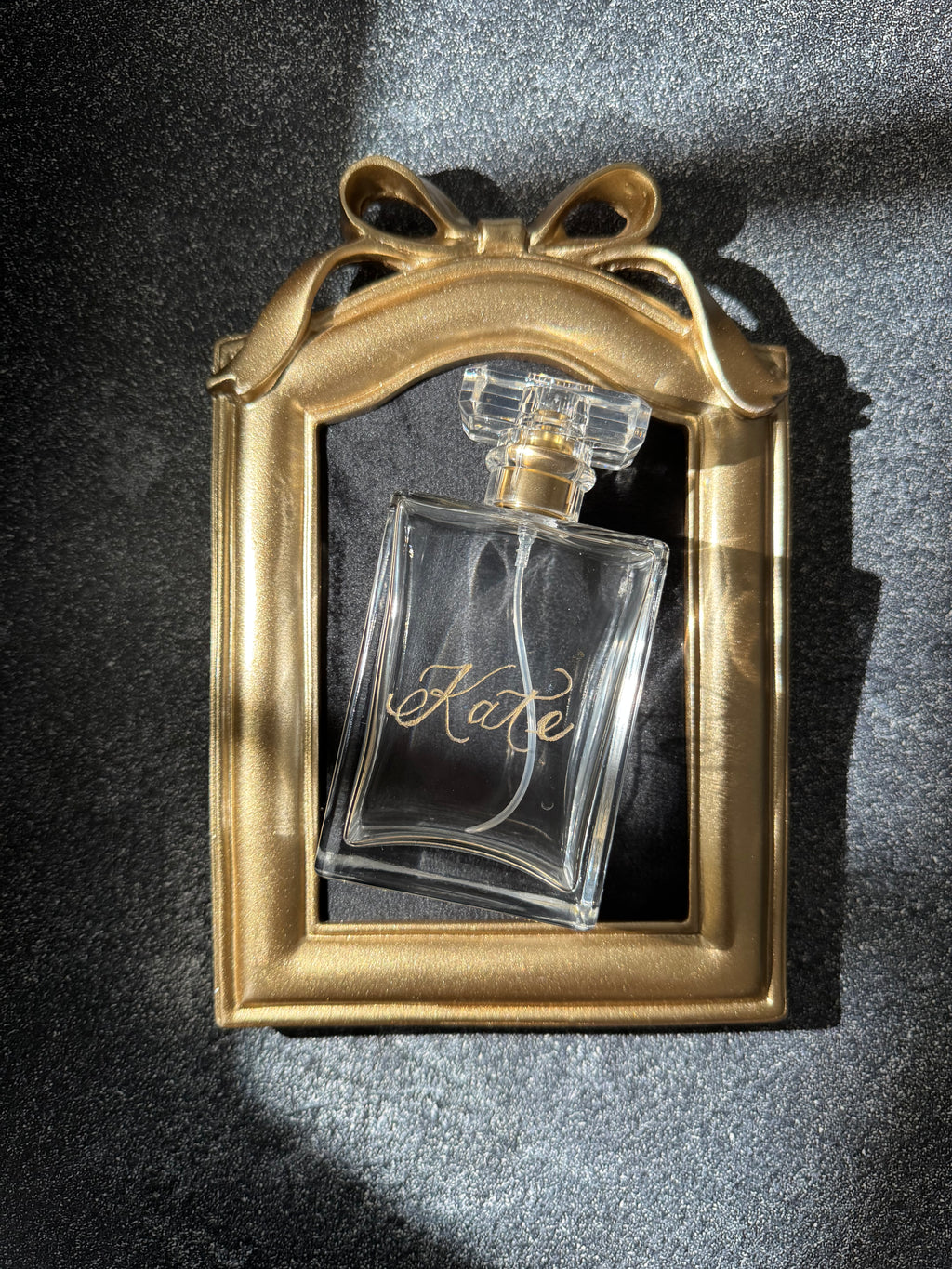 Personalized Engraving Service on Glass Perfume Bottle: Custom Name, Message on Gift