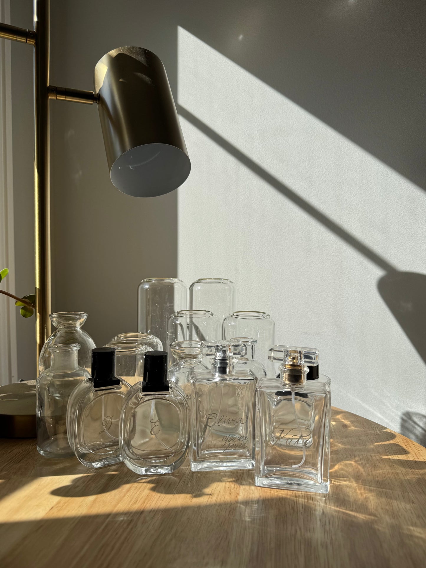 Personalized Engraving Service on Glass Perfume Bottle: Custom Name, Message on Gift