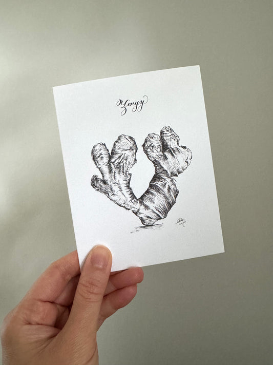 Greeting Card Design Service - Calligraphy & Graphite Art