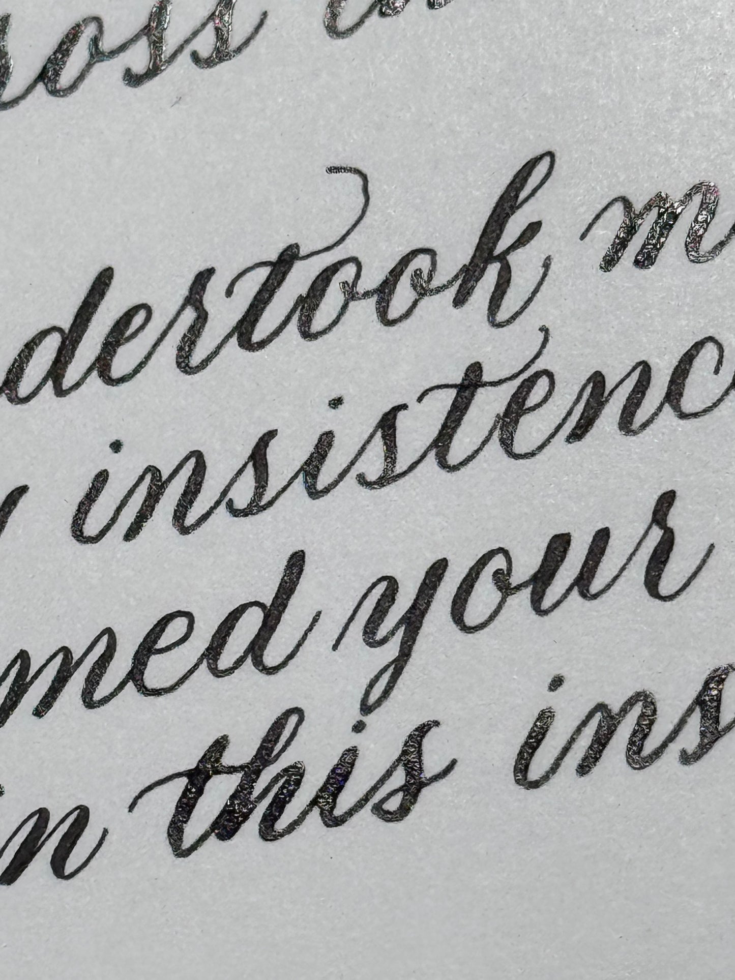 Custom Calligraphy Commission: Poem, Song, or Quotes