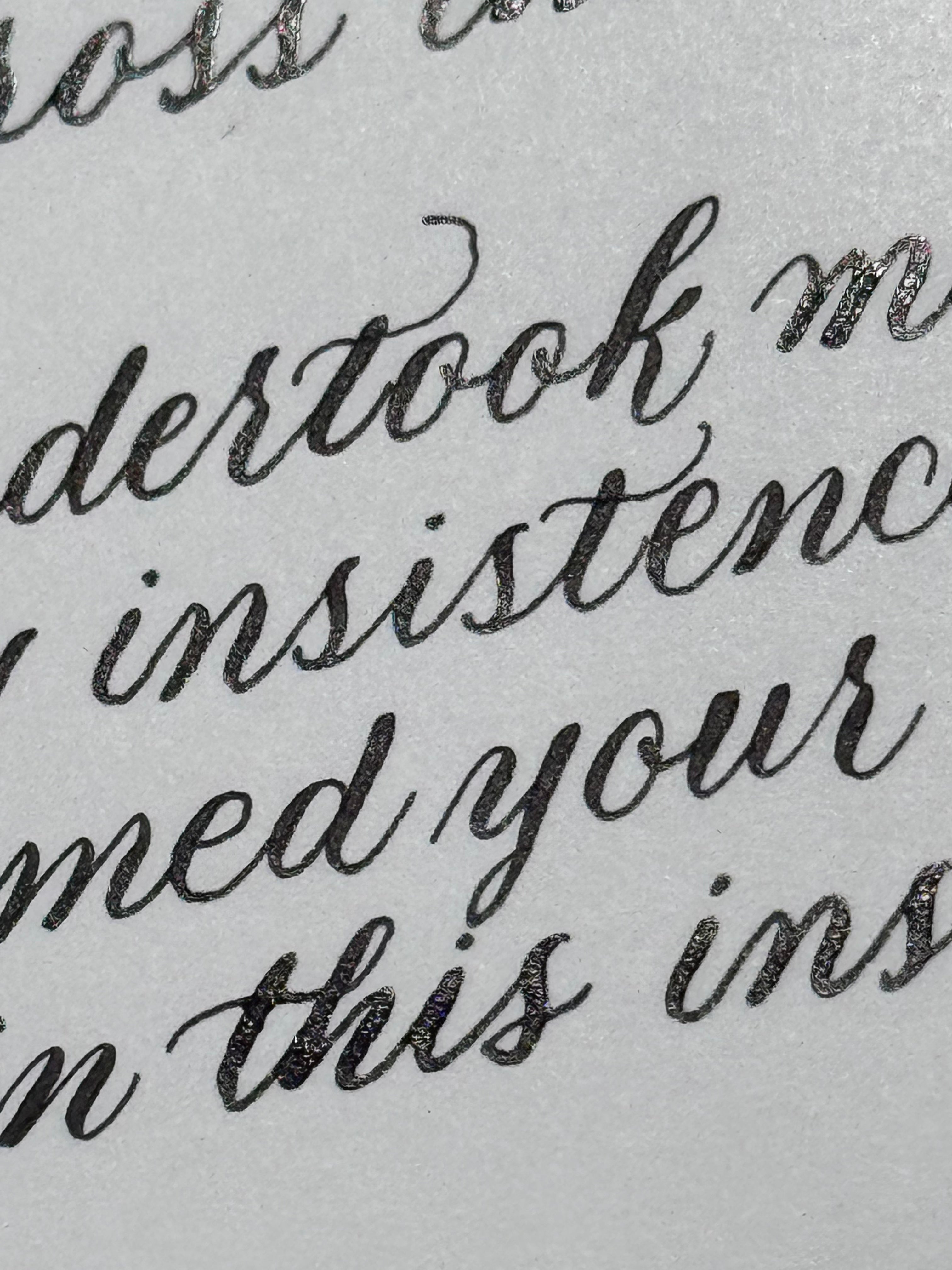 Custom Calligraphy Commission: Poem, Song, or Quotes