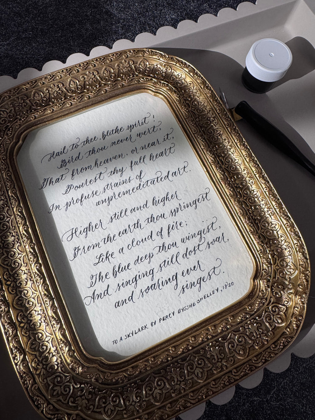 Custom Calligraphy Commission: Poem, Song, or Quotes