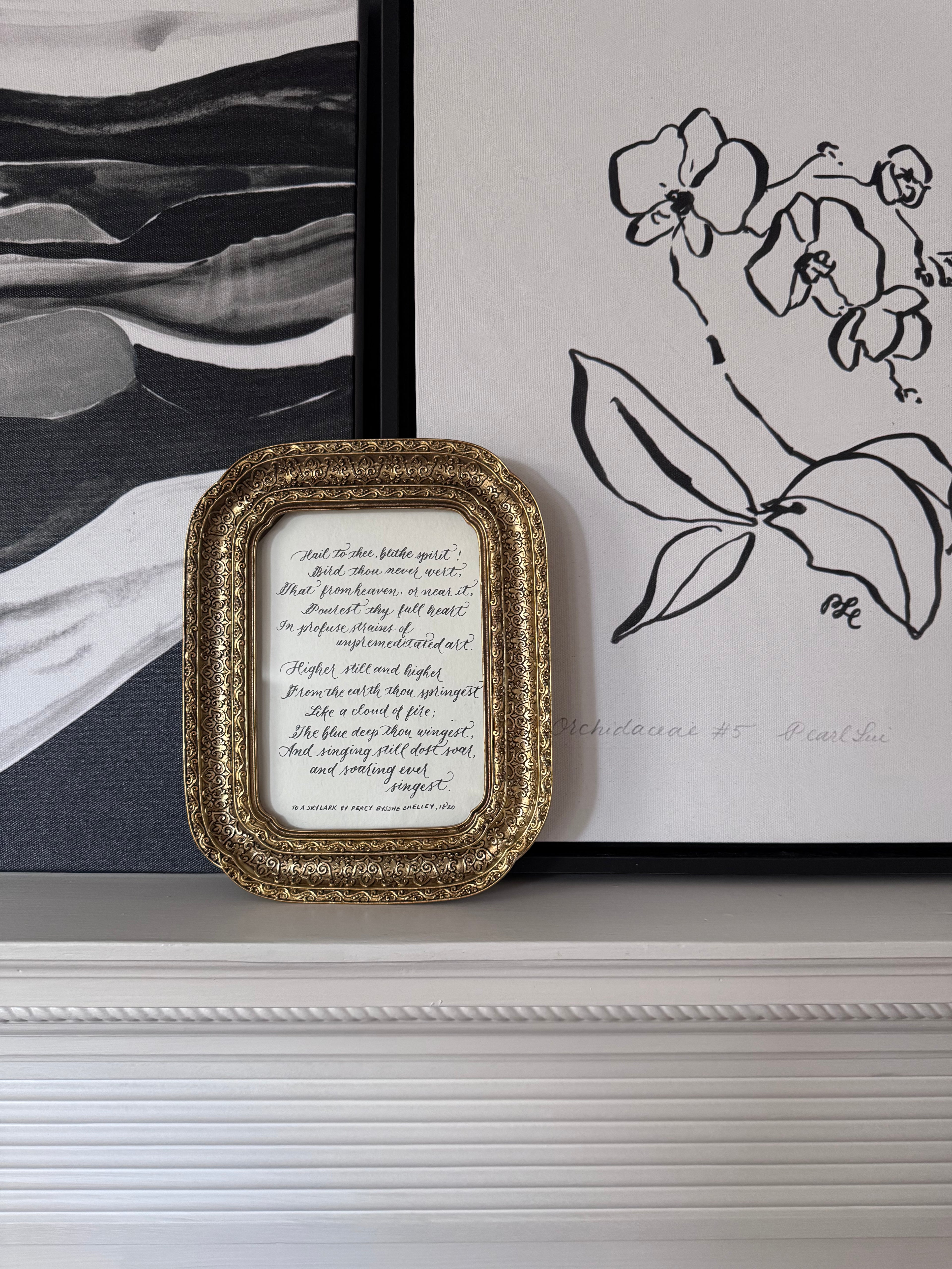 Custom Calligraphy Commission: Poem, Song, or Quotes
