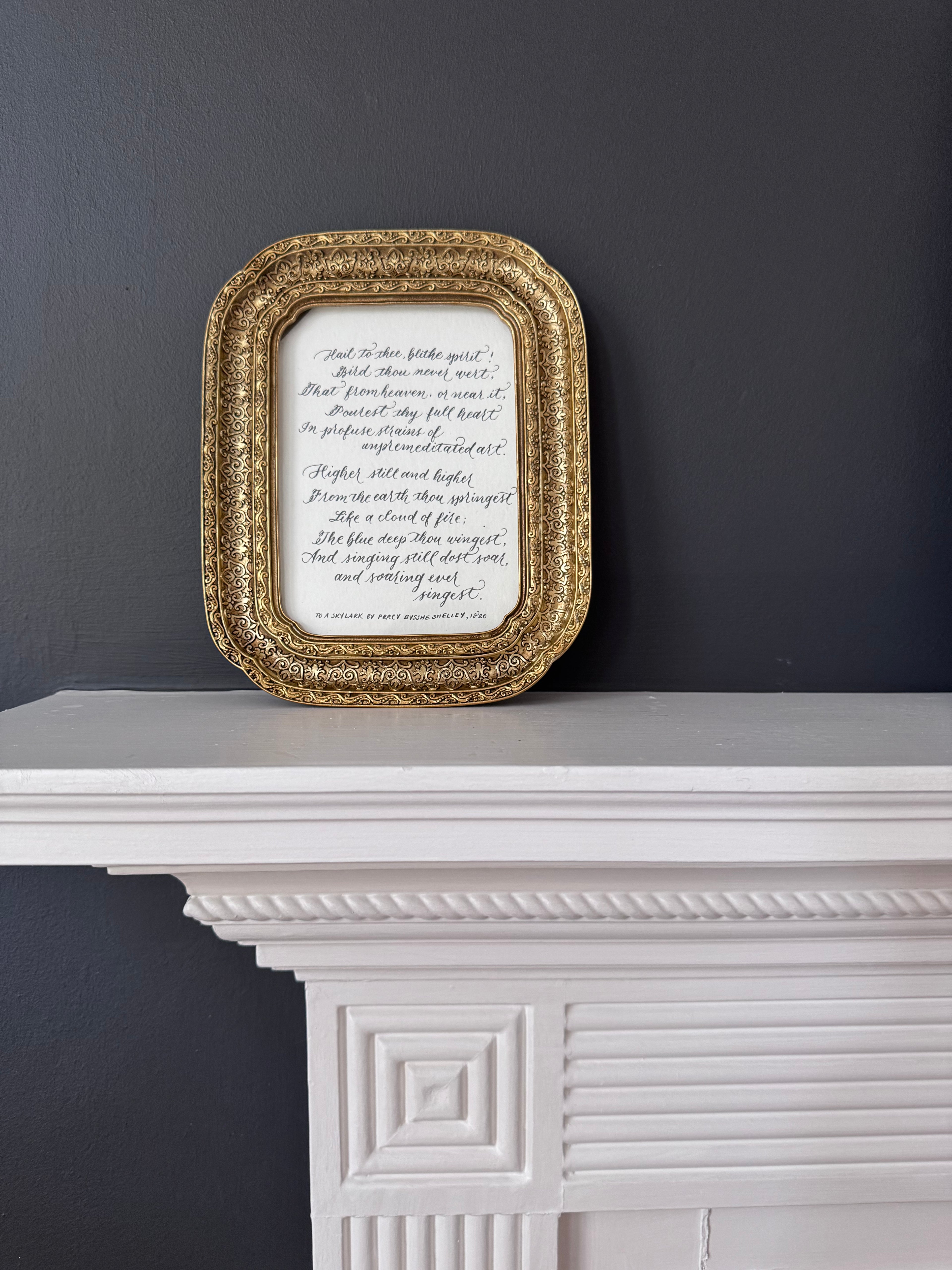 Custom Calligraphy Commission: Poem, Song, or Quotes