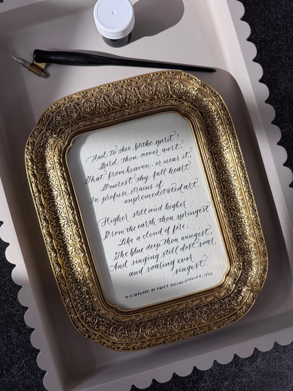 Custom Calligraphy Commission: Poem, Song, or Quotes