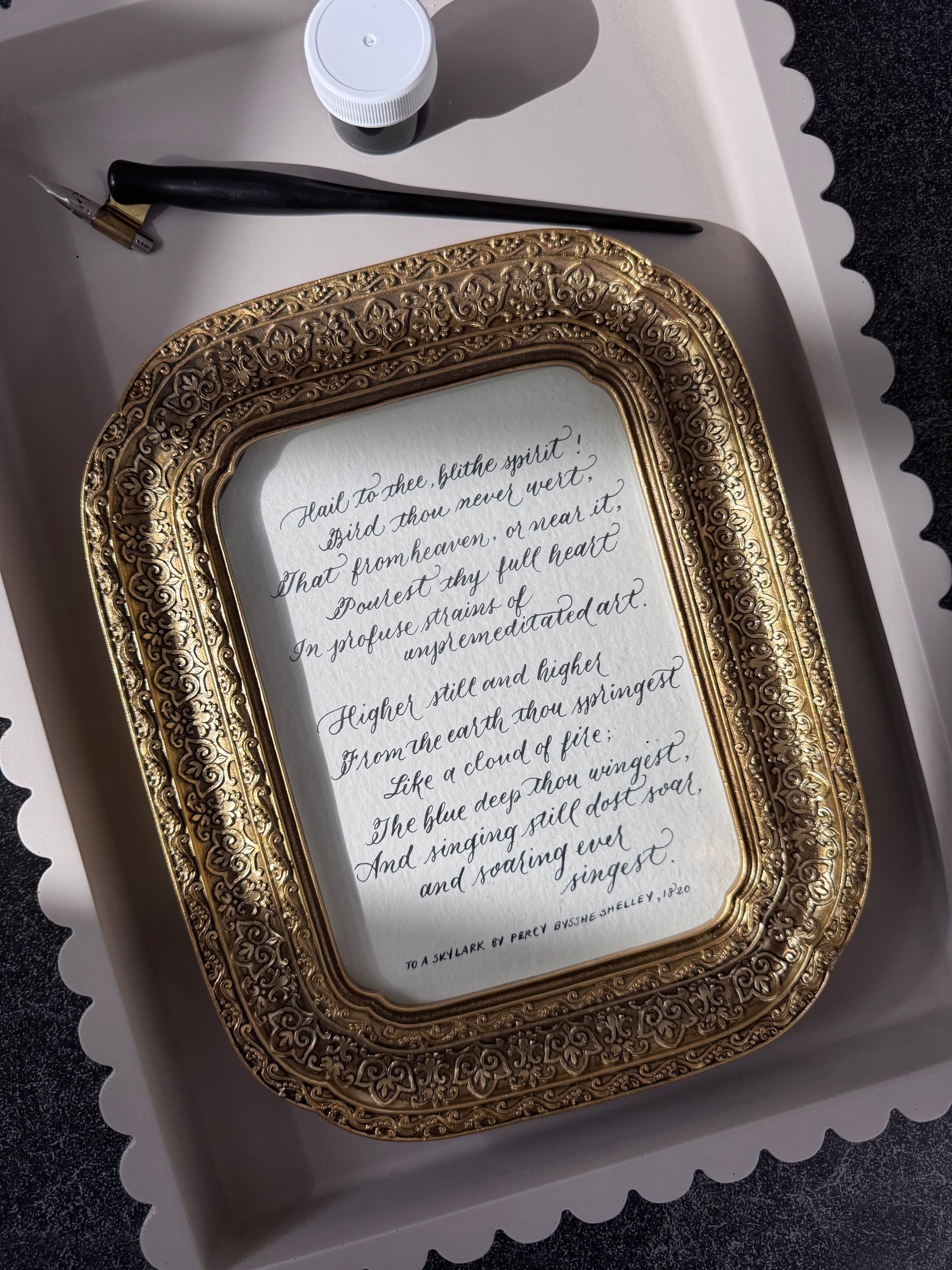 Custom Calligraphy Commission: Poem, Song, or Quotes