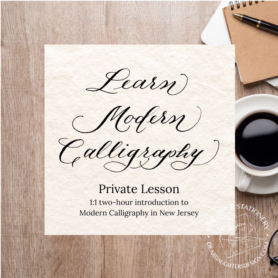 Private Lesson in Beginner Modern Calligraphy - Learn Modern Calligraphy 1:1