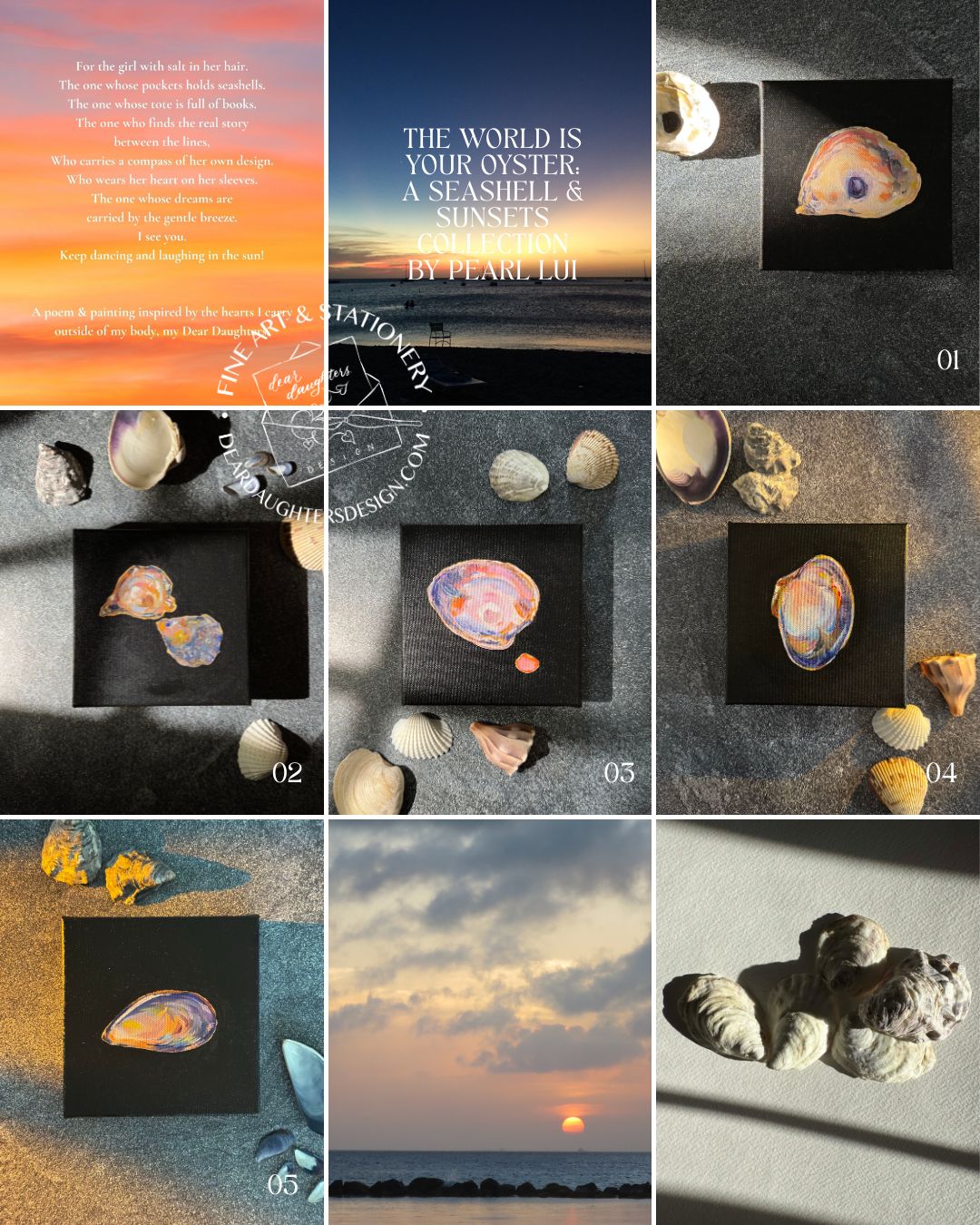 DONATED - The World is Your Oyster Collection - #5 Atlantic Mussel Painting - Original Seashell Painting – Coastal Fine Art by NJ Artist