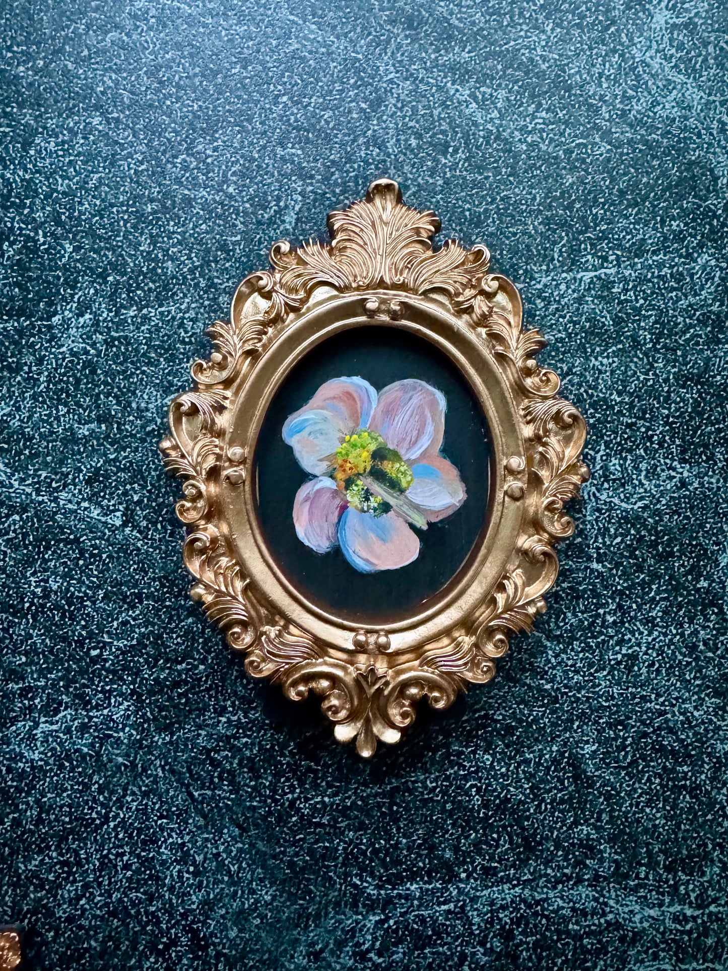 SOLD - Tiny Treasures Collection - Colony I, #4 of 7 Bumblebee Foraging Upside Down