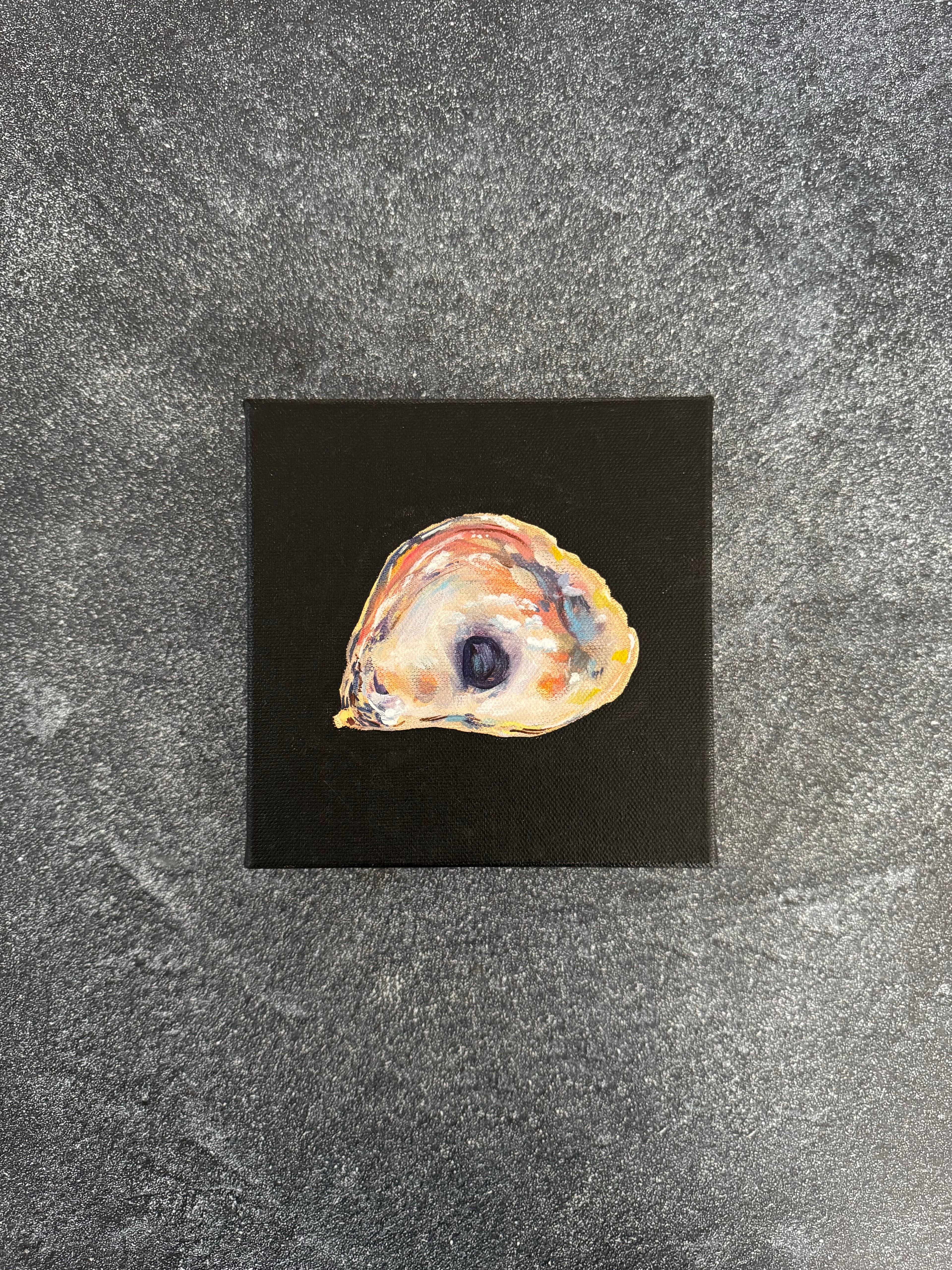 SOLD - The World is Your Oyster Collection - #1 Large Pacific Oyster Painting - Original Seashell Painting – Coastal Fine Art by NJ Artist