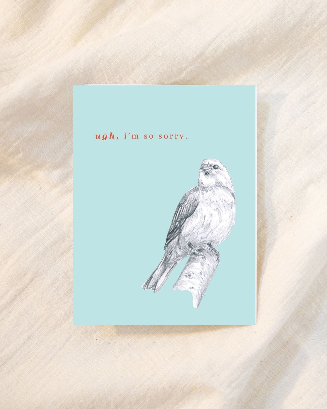 Funny "I'm Sorry" Greeting Card for Bird Lovers - Bird Watcher Favorite