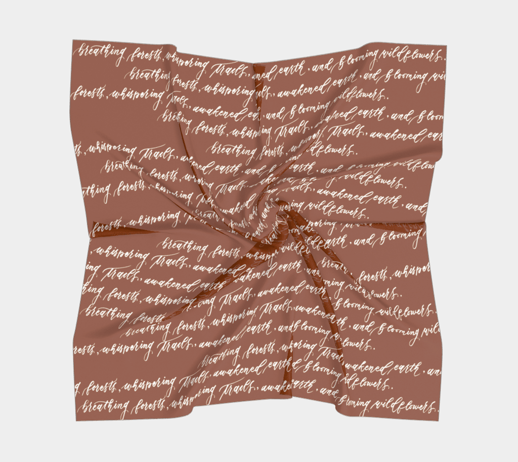 Breathing Forests & Whispering Trails Scarf - Canyon - Dear Daughters Design