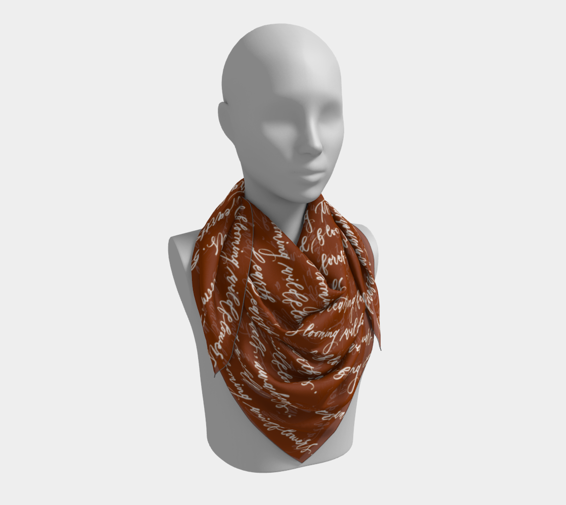 Breathing Forests & Whispering Trails Scarf - Canyon