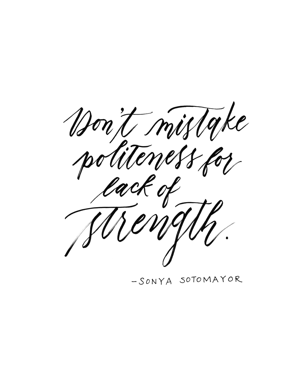 Custom Ink Brush Calligraphy - Personalized Quote