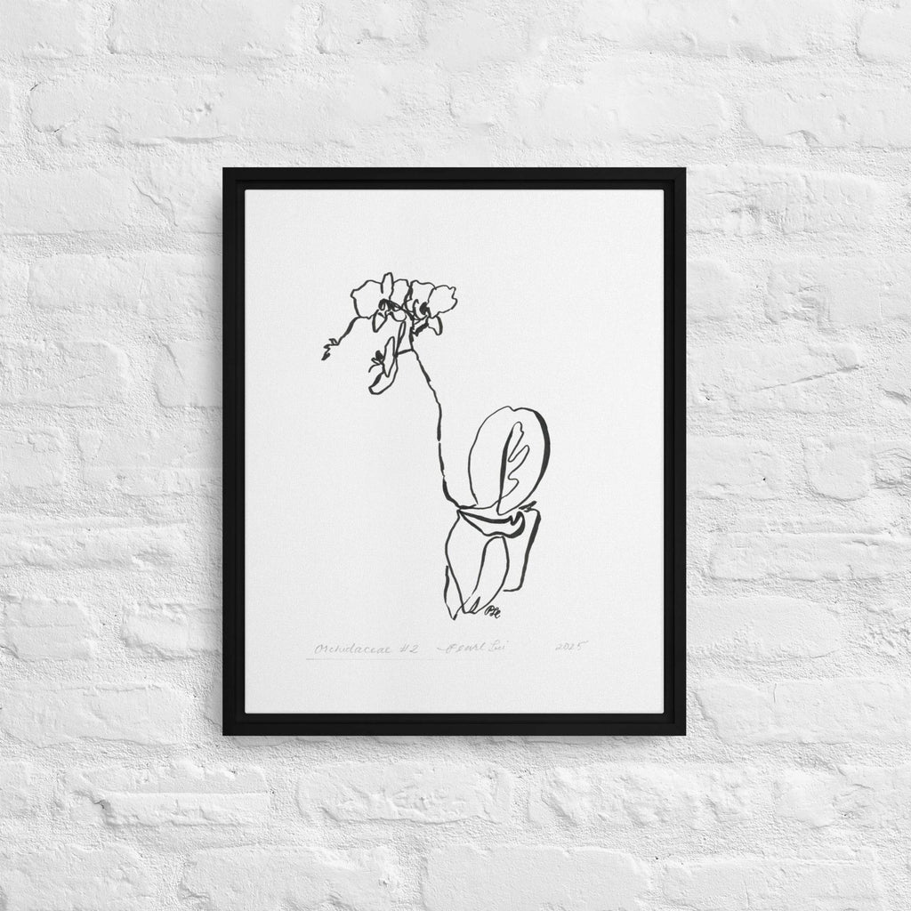 Orchidaceae #2 - Framed Canvas - Dear Daughters Design