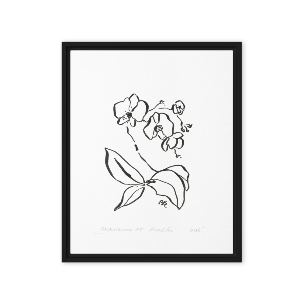 Orchidaceae #5 - Reprinted Framed Canvas