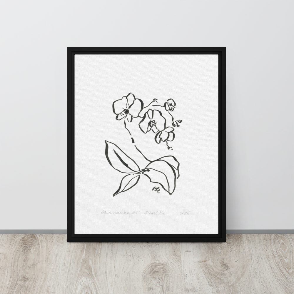 Orchidaceae #5 - Reprinted Framed Canvas