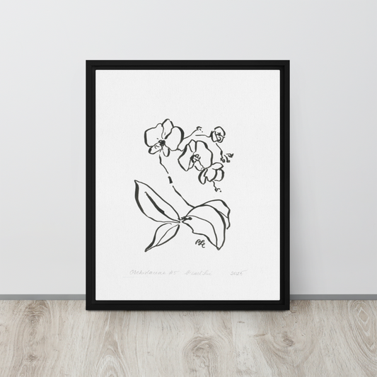 Orchidaceae #5 - Reprinted Framed Canvas