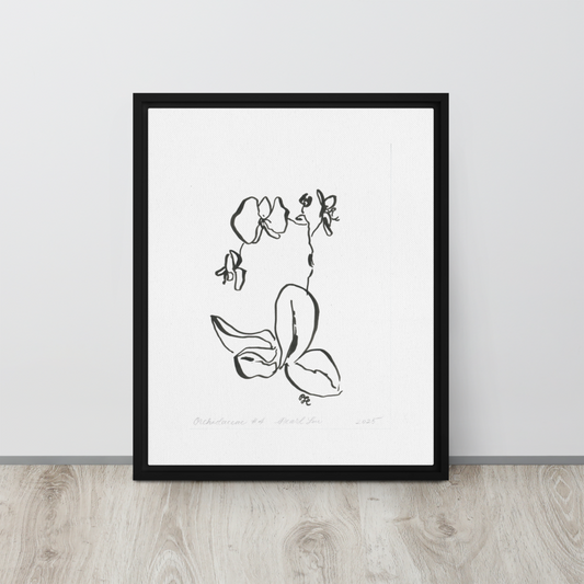 Orchidaceae #4 - Reprinted on Framed Canvas