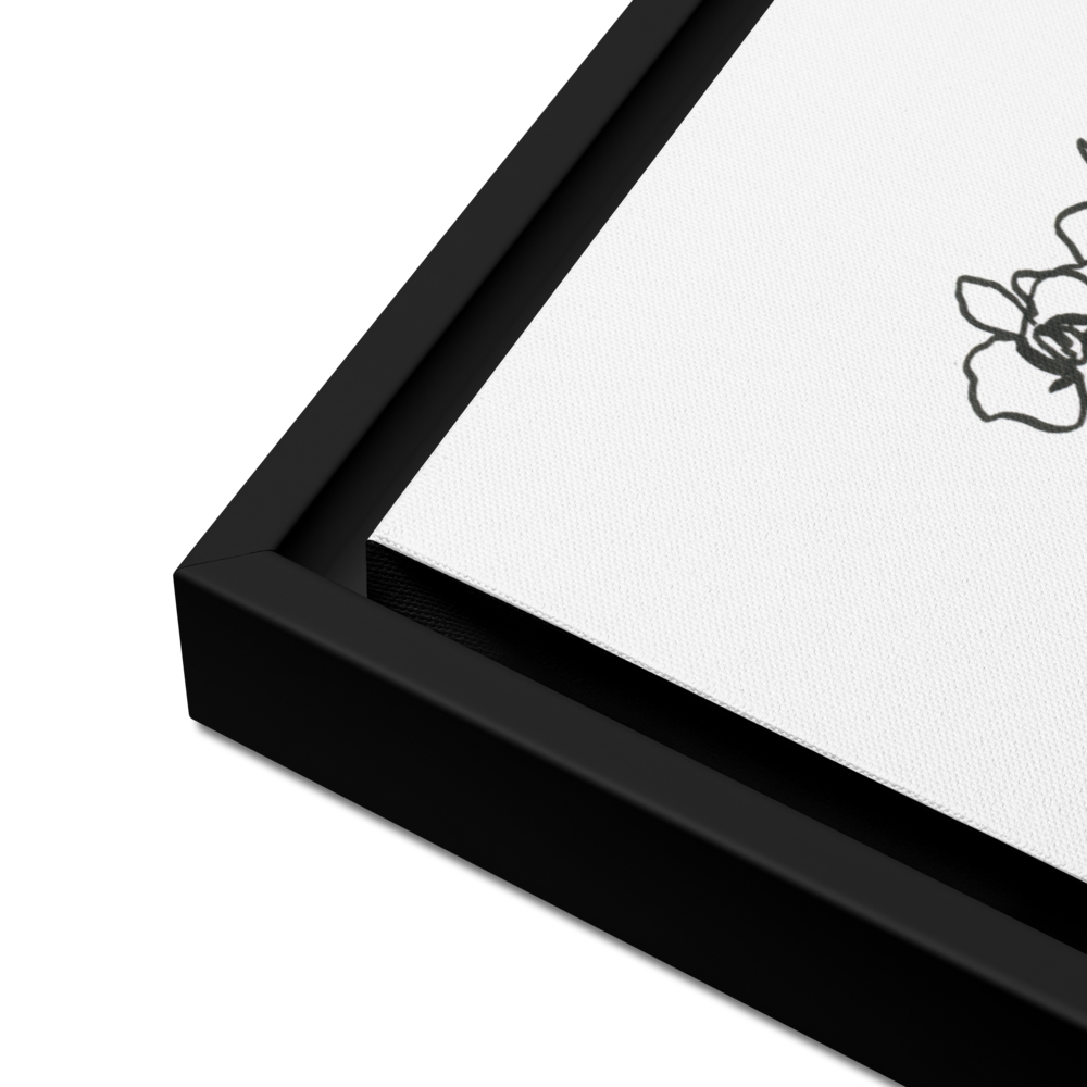 Orchidaceae #3 - Reprinted on Framed Canvas