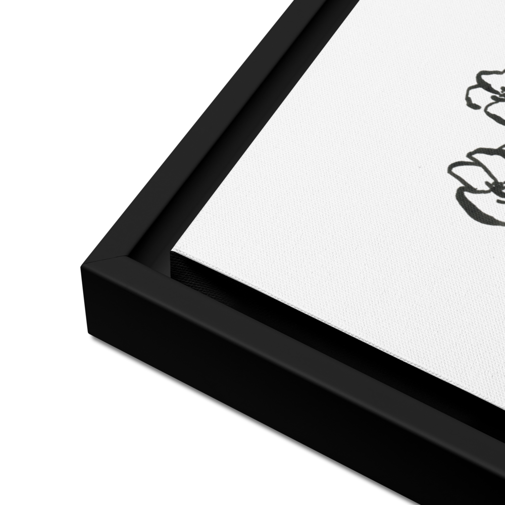 Orchidaceae #6 - Reprinted on Framed Canvas