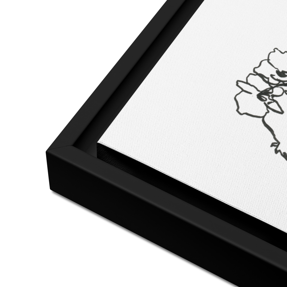 Orchidaceae #2 - Reprinted on Framed Canvas