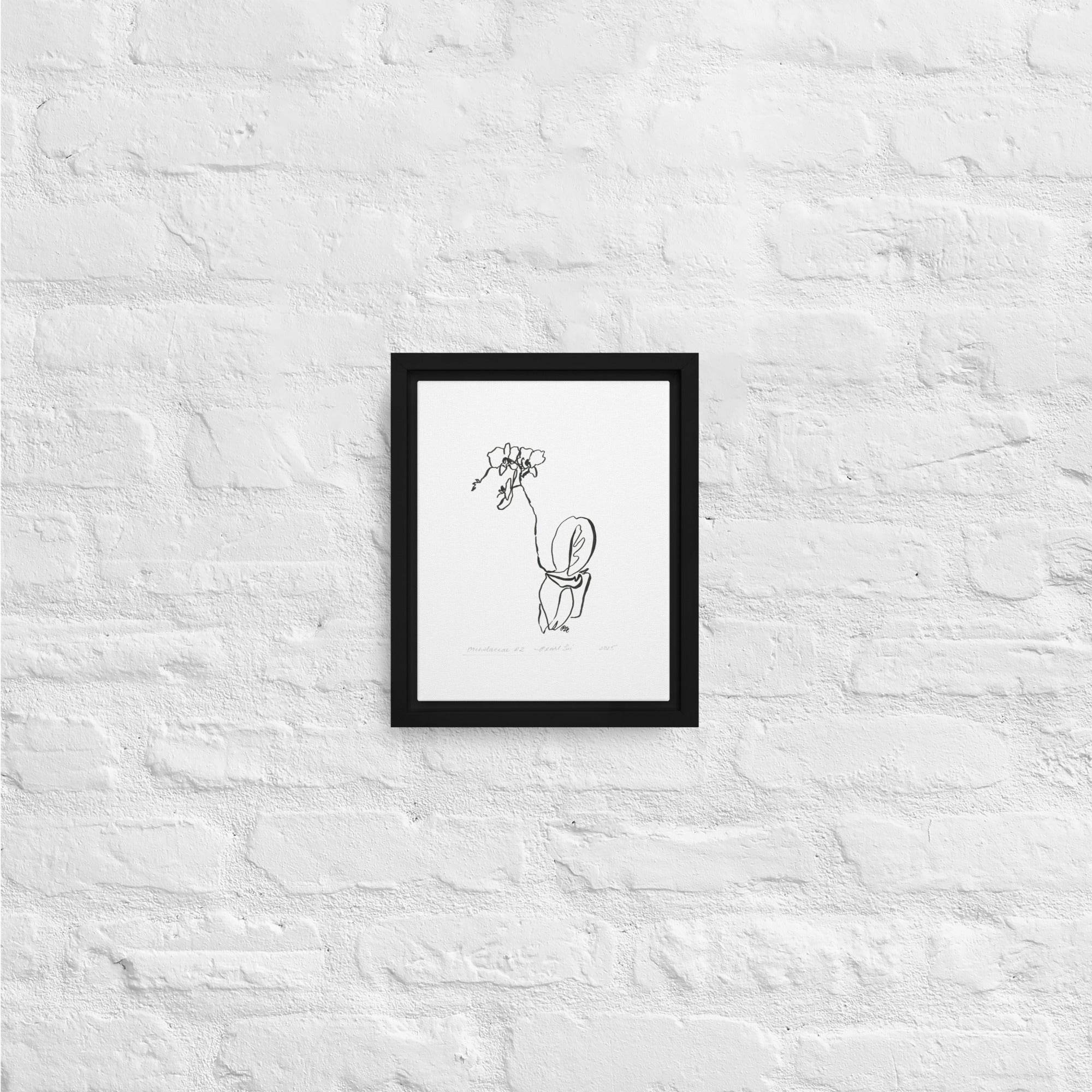 Orchidaceae #2 - Framed Canvas - Dear Daughters Design