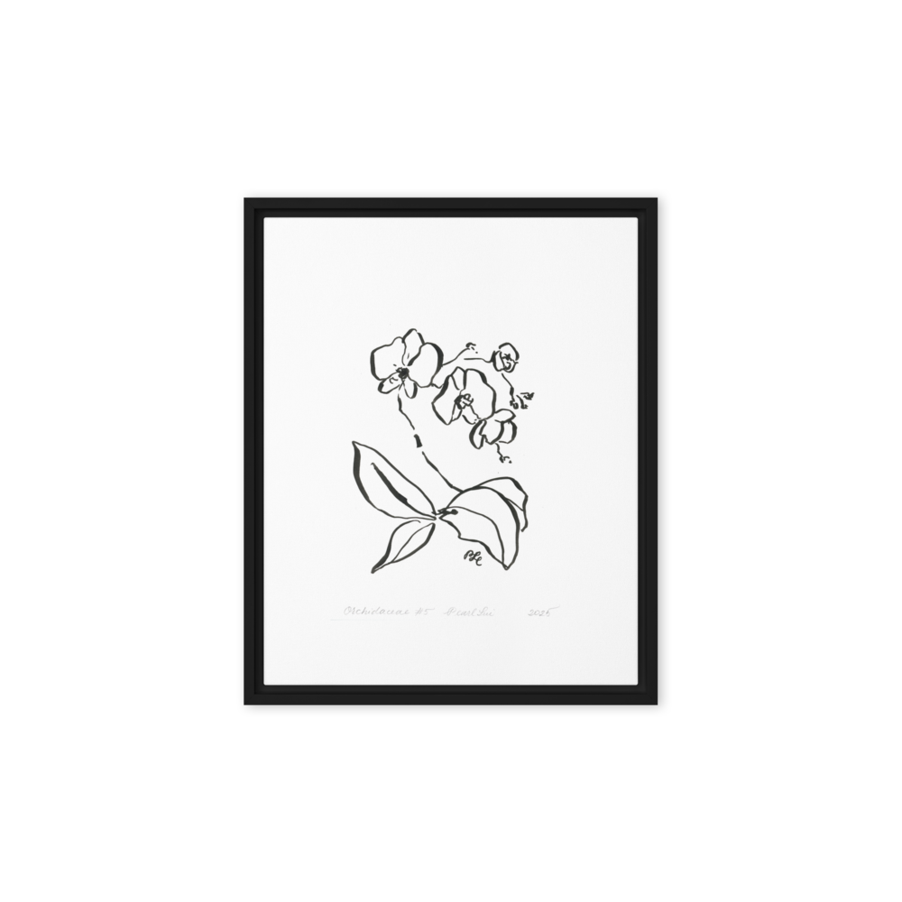 Orchidaceae #5 - Reprinted Framed Canvas