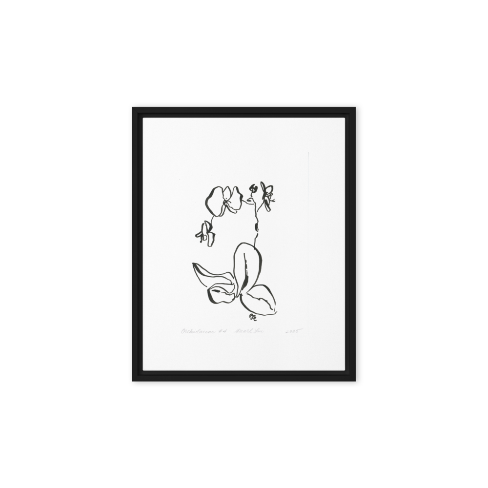 Orchidaceae #4 - Reprinted on Framed Canvas
