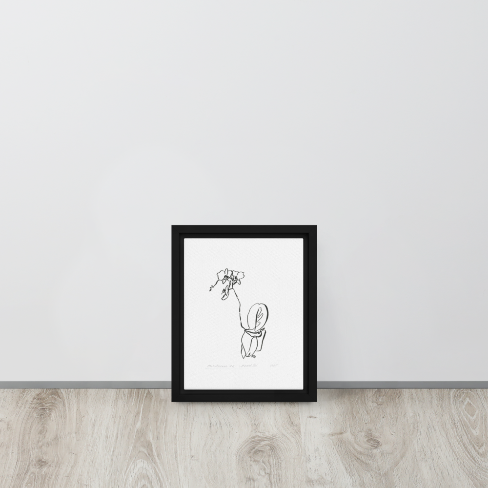 Orchidaceae #2 - Reprinted on Framed Canvas