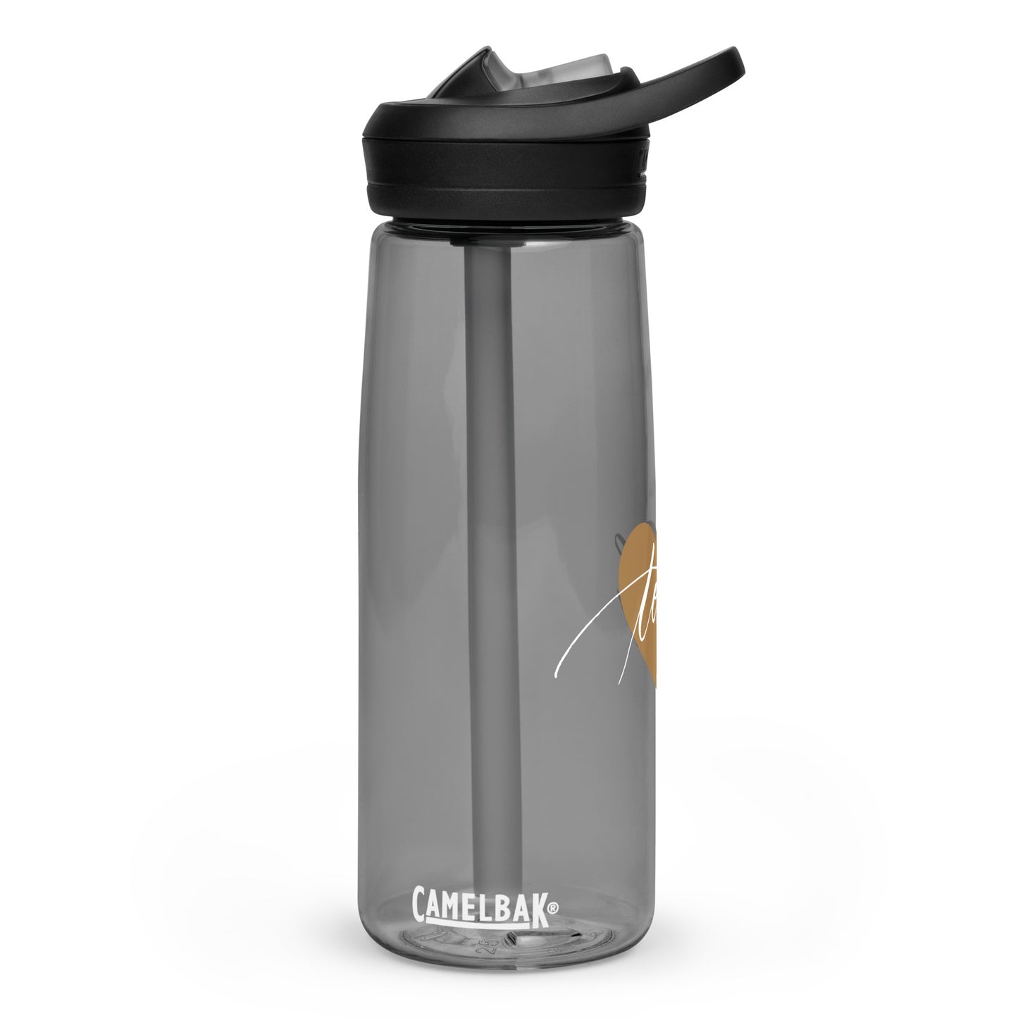 CamelBak Heart & Handwritten "Teach" Calligraphy White Chalk Script Printed CamelBak Sports Water Bottle - Teach Because #06