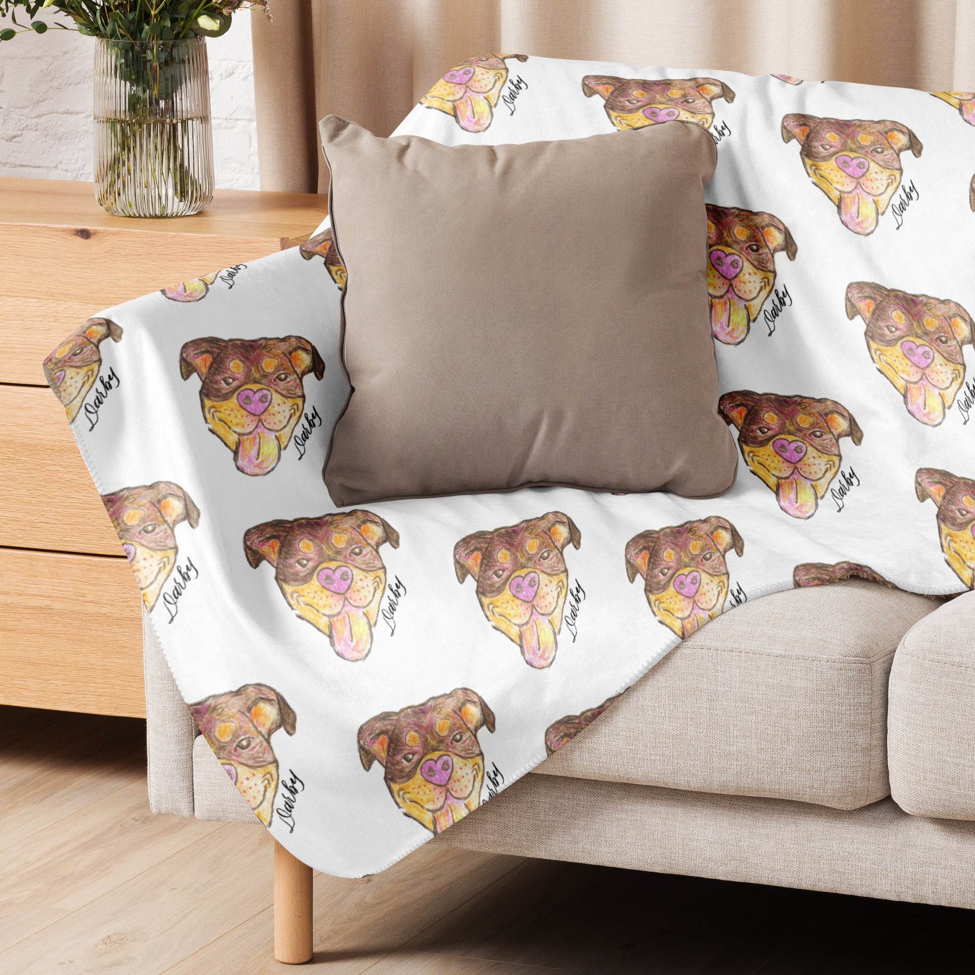 CUSTOM2 - Darby - Sherpa Blanket - Holiday Matching Gift - CUSTOM - Dear Daughters Design