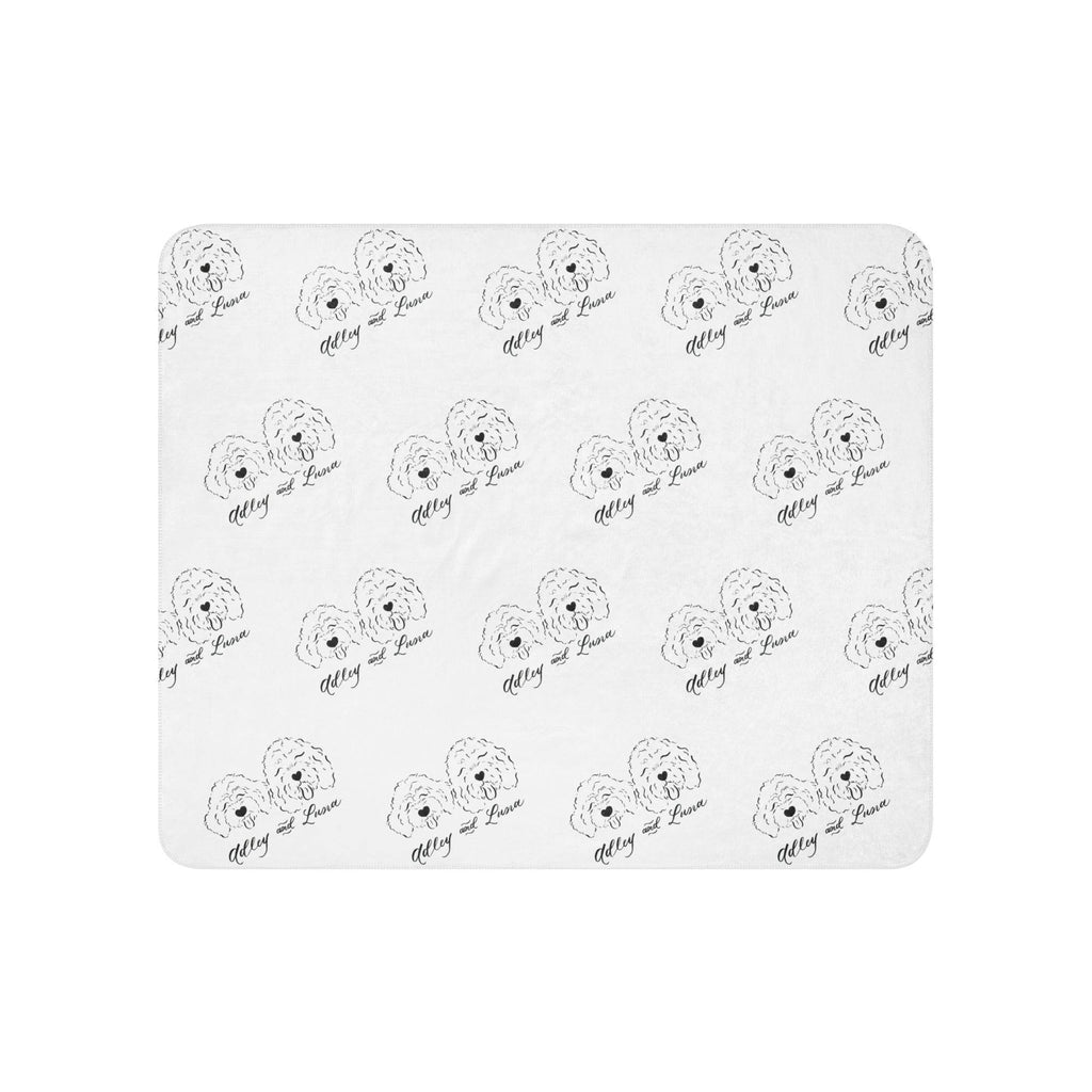 CUSTOM - Adley and Luna - Sherpa blanket - CUSTOM - Dear Daughters Design