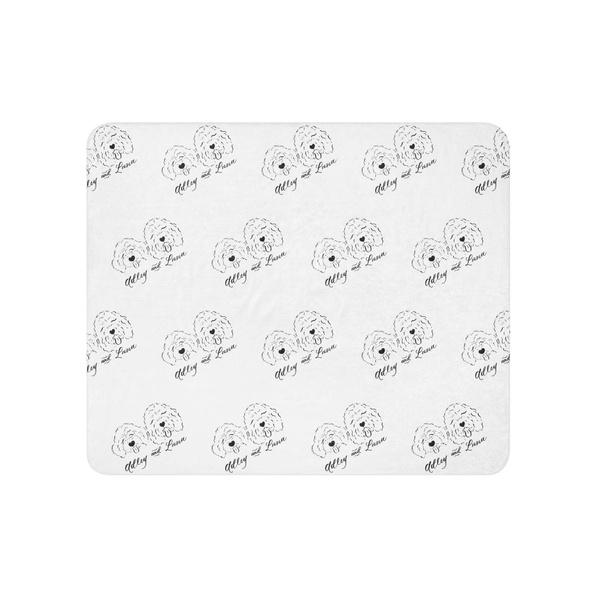 CUSTOM - Adley and Luna - Sherpa blanket - CUSTOM - Dear Daughters Design