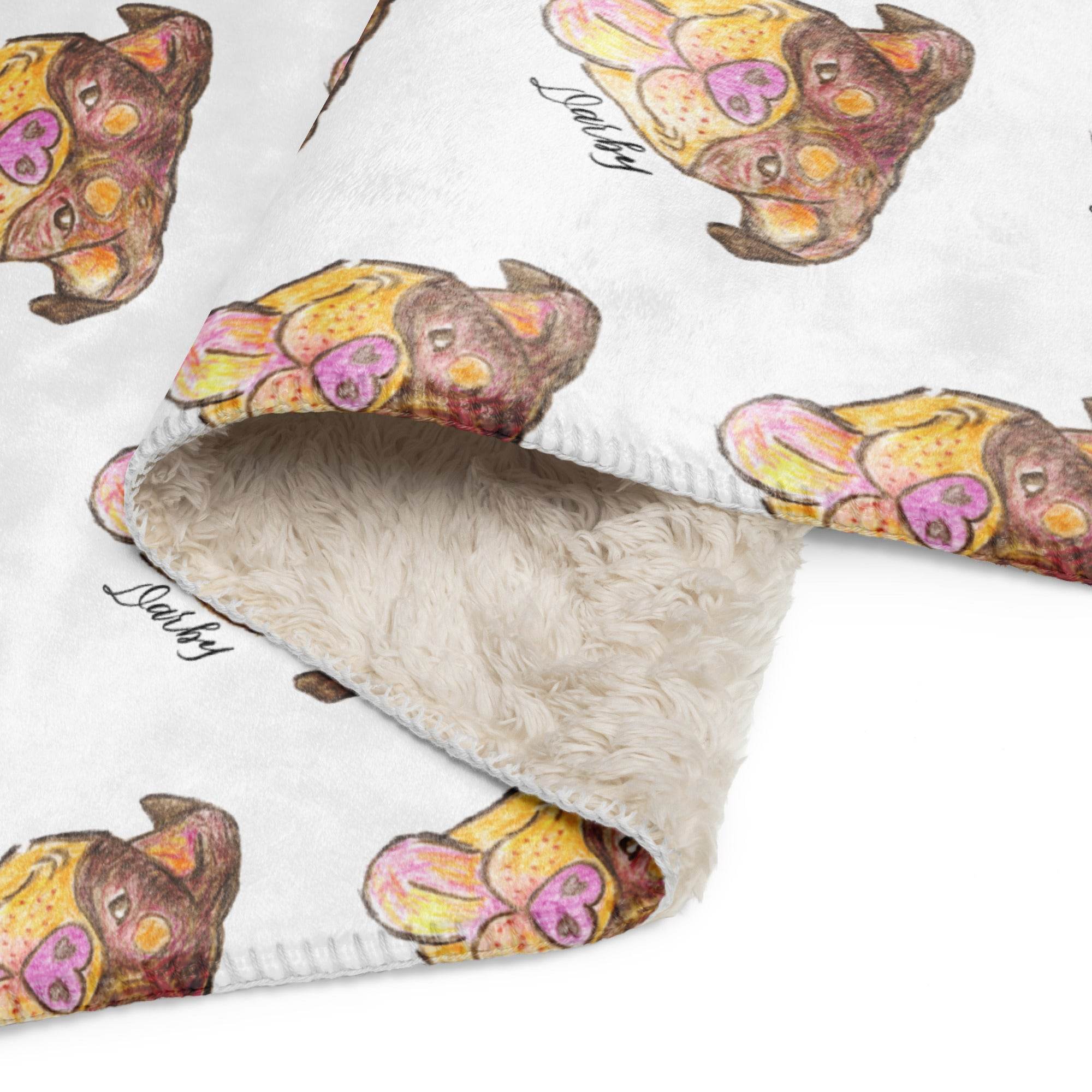 CUSTOM2 - Darby - Sherpa Blanket - Holiday Matching Gift - CUSTOM - Dear Daughters Design