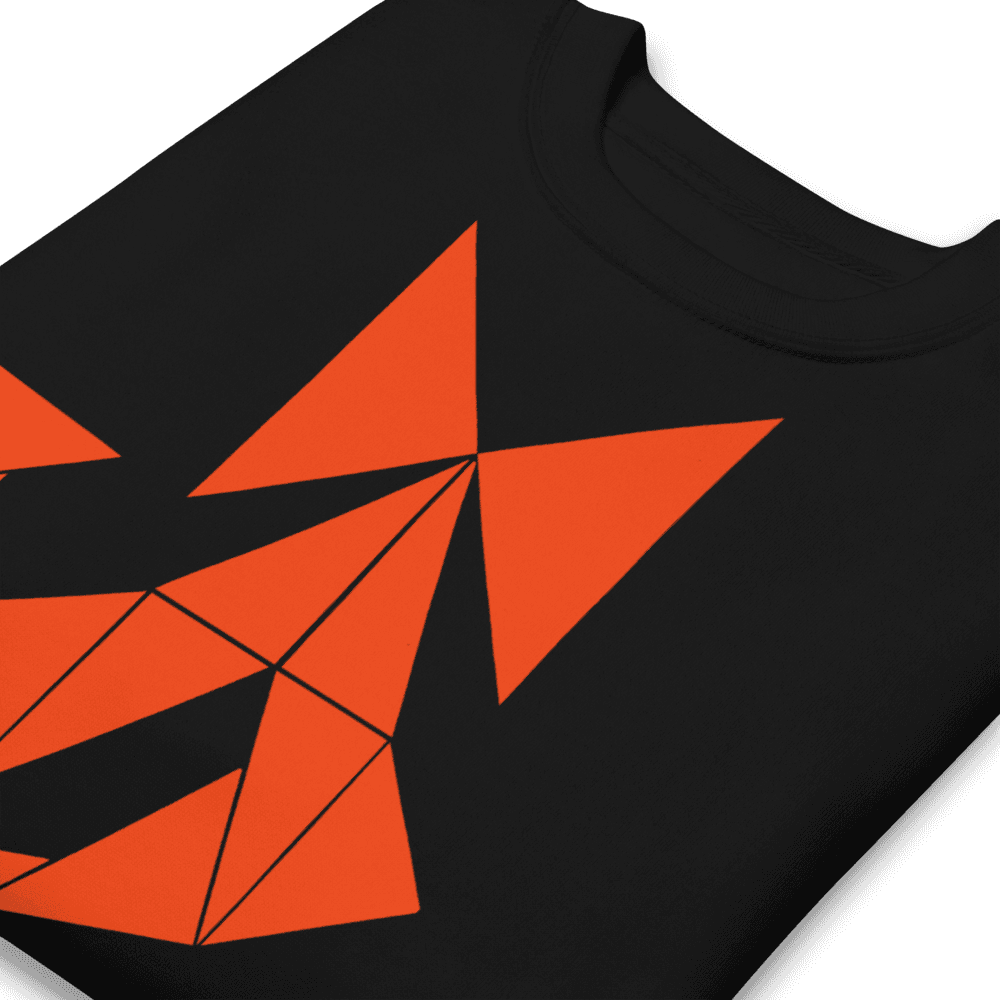 Unique Witchy Vibes Bow Sweatshirt - Orange Abstract - Unisex Premium Sweatshirt - Dear Daughters Design