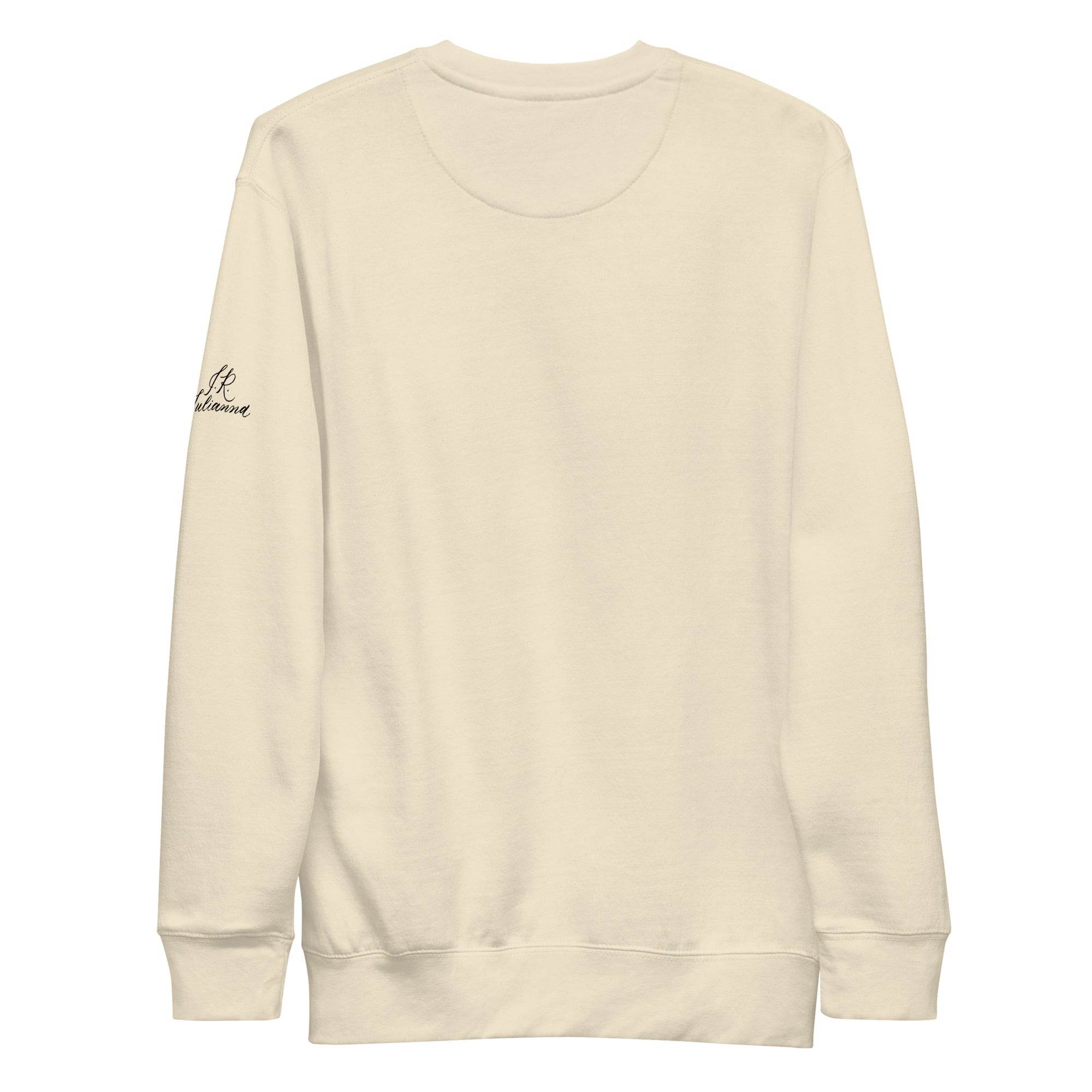 CUSTOM3 Updated - Judy Mama Chest Arm (Two Location Printing) - Unisex Premium Sweatshirt - Holiday Matching Gift - CUSTOM - Dear Daughters Design