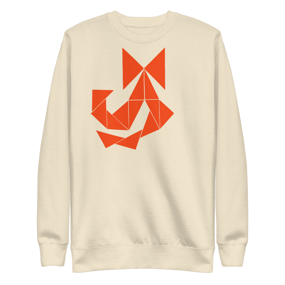 Unique Witchy Vibes Bow Sweatshirt - Orange Abstract - Unisex Premium Sweatshirt - Dear Daughters Design