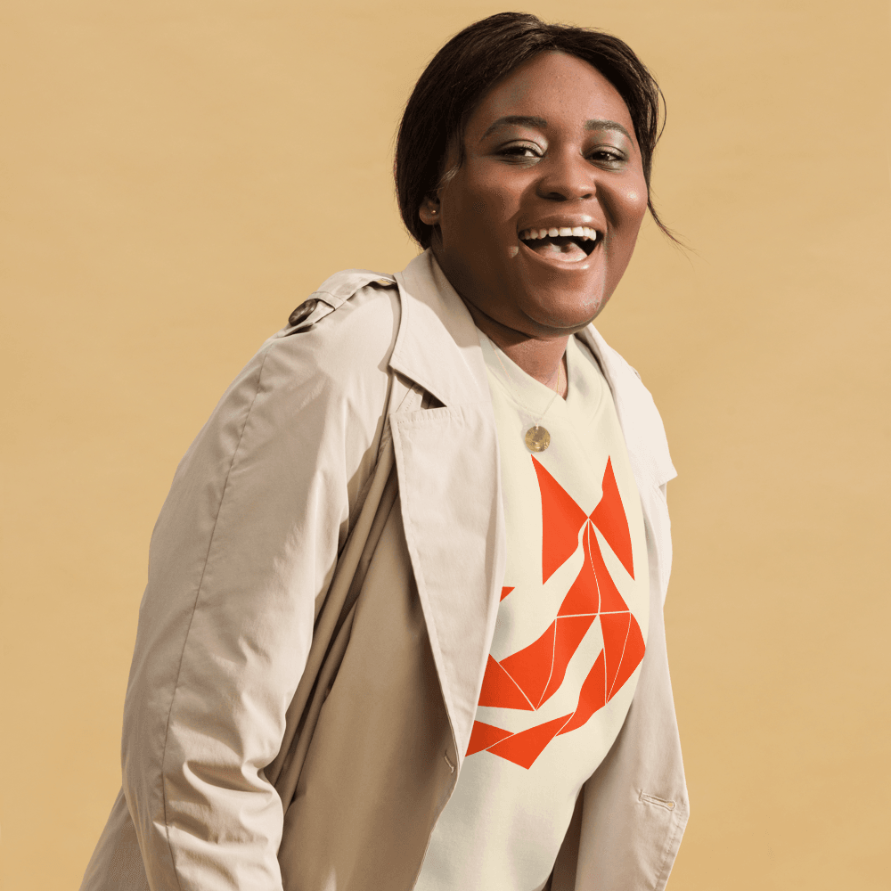 Unique Witchy Vibes Bow Sweatshirt - Orange Abstract - Unisex Premium Sweatshirt - Dear Daughters Design