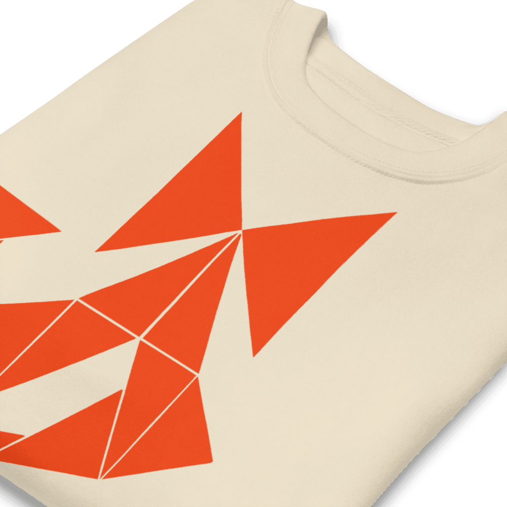 Unique Witchy Vibes Bow Sweatshirt - Orange Abstract - Unisex Premium Sweatshirt - Dear Daughters Design